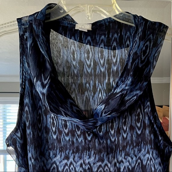 Converse One Star ⭐️ Sheer Cowl Neck Sleveless Top - Picture 5 of 15